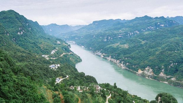 Keindahan sungai di China