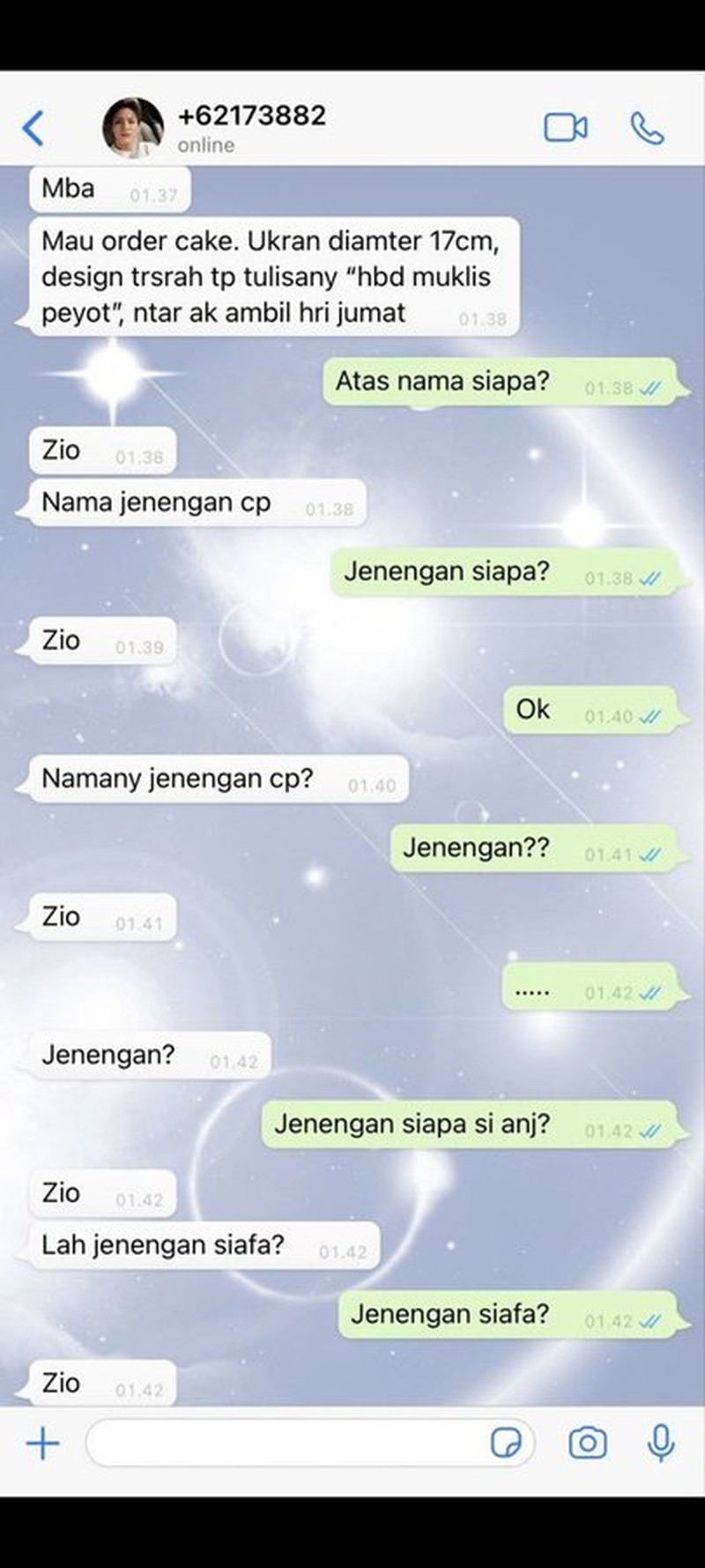 Kumpulan Chat Random Bikin Ngakak