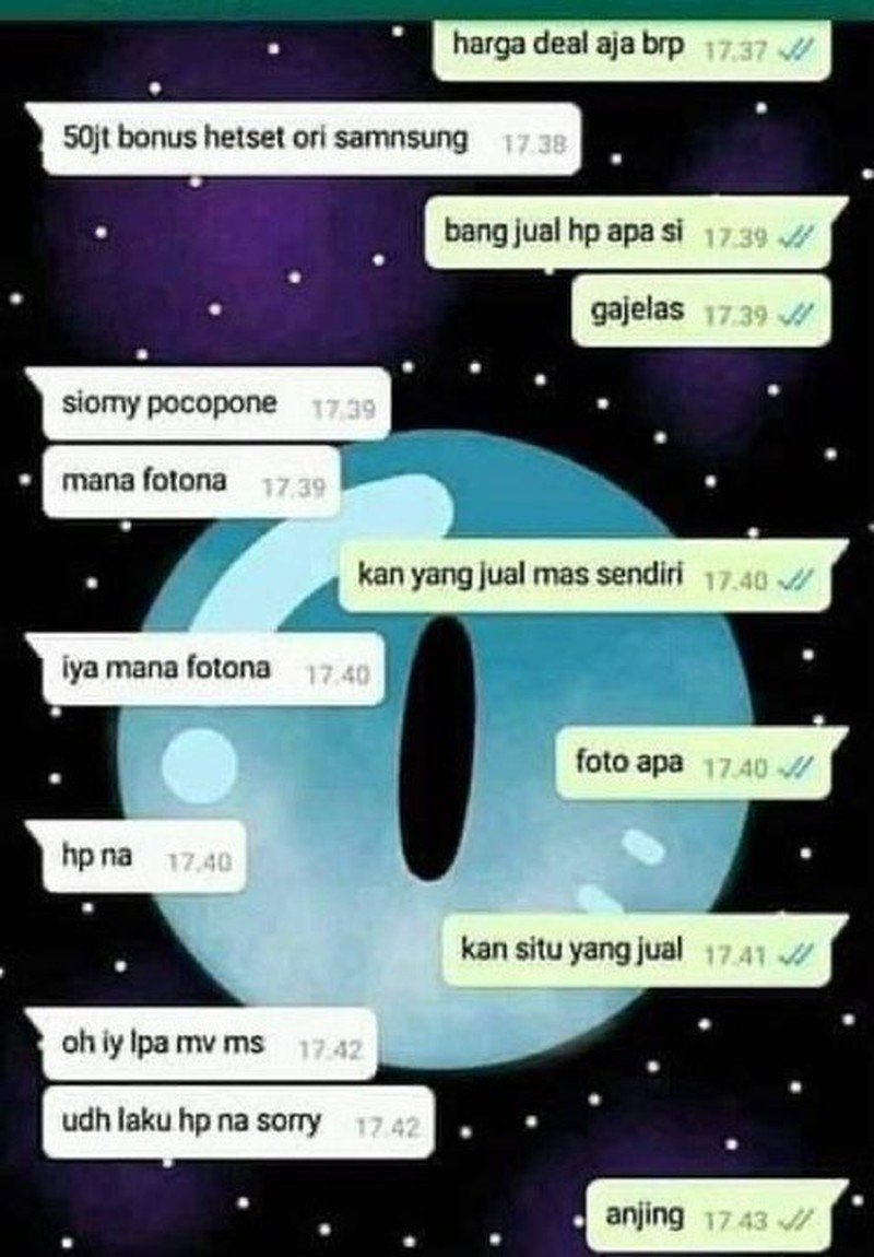 Kumpulan Chat Random Bikin Ngakak
