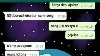 Ulah pedagang HP bikin ngakak... Foto: X.com