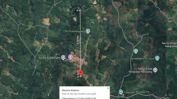 Pergeseran titik gempa pertama dan gempa susulan ketiga di Bekasi