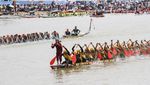 Semarak Festival Pacu Jalur 2025 di Sungai Kuantan Riau