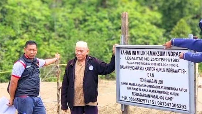 Sengketa lahan Haji Maksum di Tarakan.