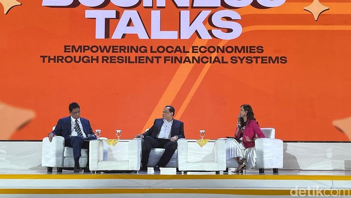 Sesi diskusi dengan narasumber Chairul Tanjung di LPS Financial Festival di Kota Medan. (Nizar Aldi/detikSumut)
