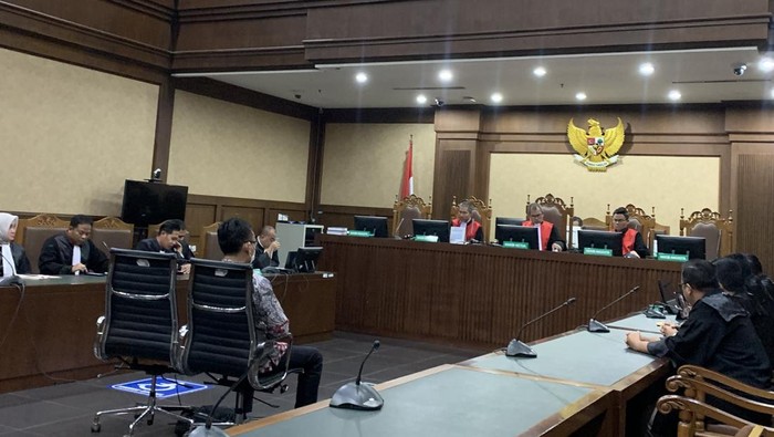 Sidang kasus suap vonis lepas korupsi minyak goreng (Mulia/detikcom)