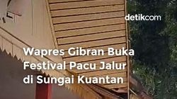 Video: Wapres Gibran Buka Festival Pacu Jalur 