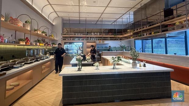Artotel Group kembali meresmikan hotel butik terbaru mereka bernama Artotel Living World Kota Wisata - Cibubur di Jakarta Timur, Kamis (21/8/2025). (CNBC Indonesia/Lynda Hasibuan)