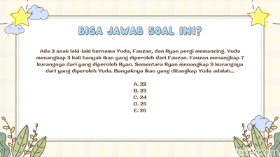 Daripada Pusing Mikirin Kerjaan Numpuk, Jawab Soal Dulu Yuk Biar Otak Fresh!
