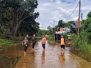 4 Kecamatan di Murung Raya Terendam Banjir, Debit Air Masih Naik