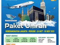 Harga & Jadwal Paket Umroh Jakarta 26 Okt - 5 Des 2025