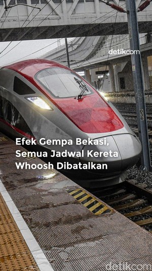 Video: Efek Gempa Bekasi, Semua Jadwal Whoosh Dibatalkan