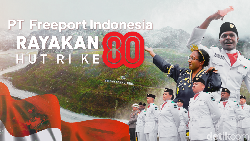 Kemeriahan HUT ke-80 RI di Tembagapura