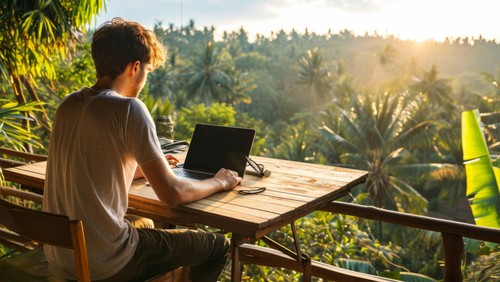 Ilustrasi WNA di Bali, Ilustrasi WNA bisnis di Bali, ilustrasi WNA kerja di Bali, ilustrasi bisnis WNA di Bali. (Freepik)