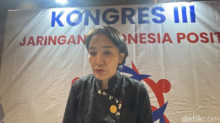Ketua Sekretariat Nasional JIP, Meirinda Sebayang yang menyoroti soal penanganan HIV/AIDS di Indonesia
