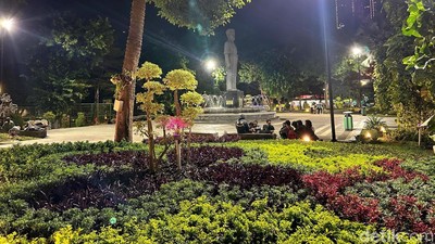 Kondisi Terkini Taman Apsari Usai Diperbaiki Pemprov Jatim