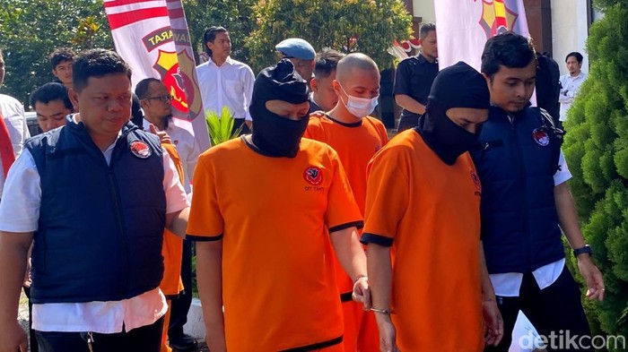 Konferensi pers Polda Jabar penangkapan kartel narkoba Golden Triangle
