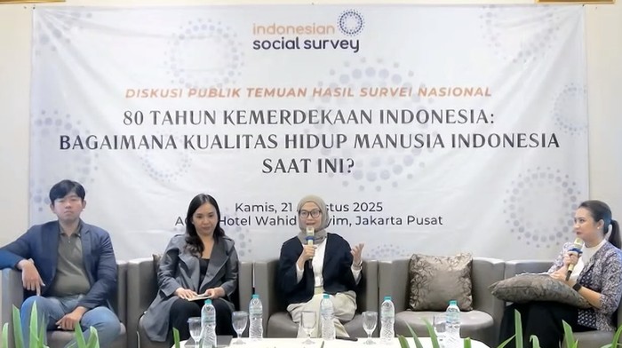 Lembaga survei Indonesian Social Survey (ISS). (Dok. screenshot)