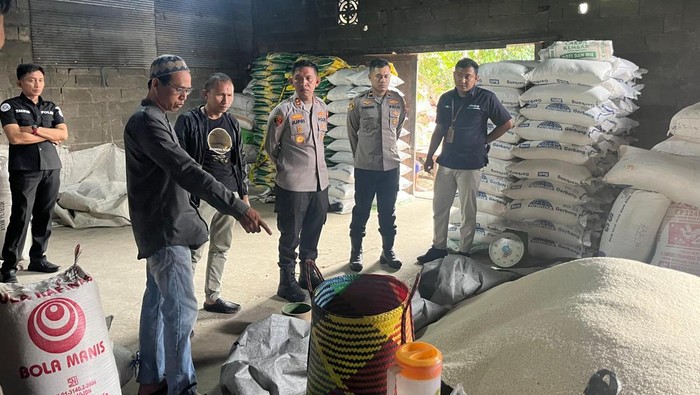 Lokasi pengungkapan kasus beras oplosan di HST