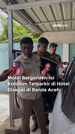 Video: Mobil Bergorden-Isi Kondom Terparkir di Hotel Disegel di Banda Aceh