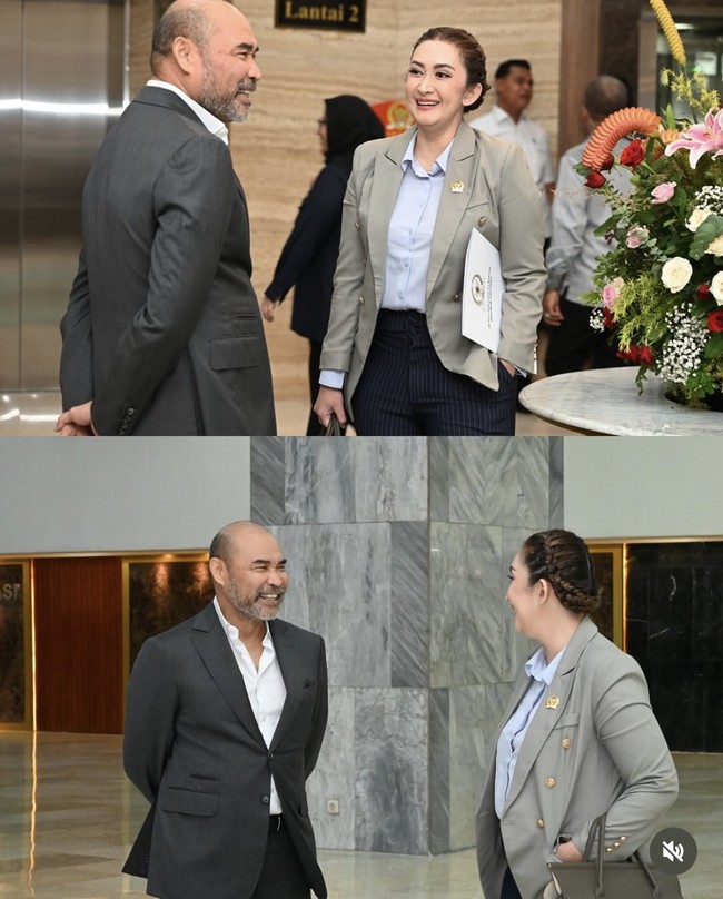 Artis sekaligus anggota DPR Nafa Urbach kerap terlihat membagikan kegiatannya ke akun Instagram. Penampilannya saat bekerja sebagai anggota DPR pun selalu terlihat rapi dan formal. Foto: Instagram/@nafaurbach