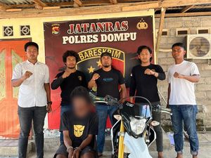 Polisi Amankan Pencuri Motor Setelah Diamuk Massa di Dompu