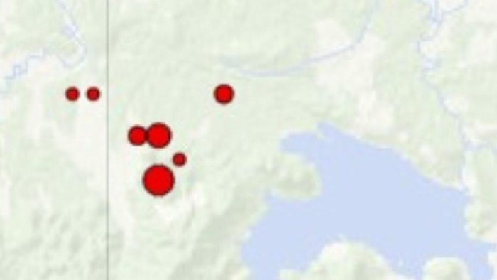 Peta titik gempa di Bekasi