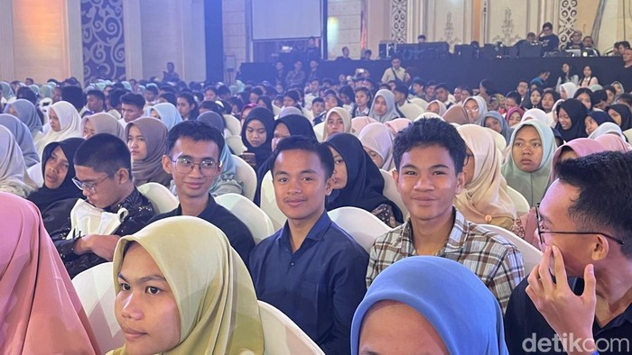 Ribuan peserta memadati acara LPS Financial Festival Medan. (Finta Rahyuni/detikSumut)