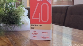 Inilah Tecno Spark 40 Pro. Foto: Adi Fida Rahman/detikINET