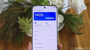 Menjalankan HiOS 15.1 berbasis Android 15. Pengguna dijanjikan update Android sebanyak dua kali. Foto: Adi Fida Rahman/detikINET