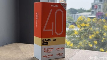 Inilah Tecno Spark 40 Pro Plus Foto: Adi Fida Rahman/detikINET