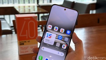 Harga Tecno Spark 40 Pro Plus 8+8 GB/128 GB harganya Rp 2.499.000, sedangkan Tecno Spark 40 Pro Plus 8+8 GB/256 GB harganya Rp 2.579.000 Foto: Adi Fida Rahman/detikINET