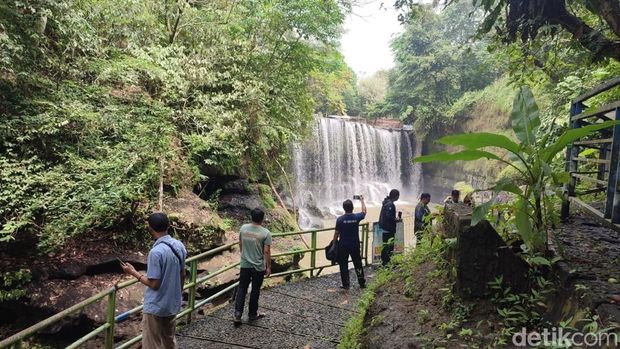 Wisata Air Terjun Temam Lubuklinggau yang dulu ramai kini sepi