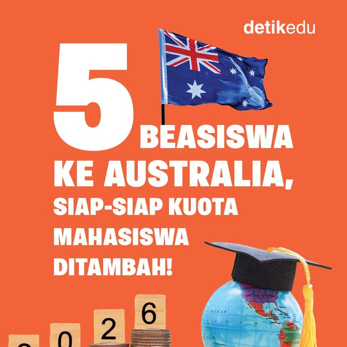 5 Beasiswa ke Aussie, Siap-siap Kuota Ditambah