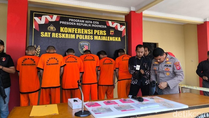6 Pelaku pencurian kendaraan bermotor di Majalengka