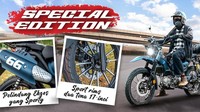 Sementara itu Varian Special Edition (SE) tampil lebih modern dengan velg sport dual-tone 17 inci, ban yang lebih cocok buat penggunaan jalan raya, serta pelindung knalpot dengan sentuhan desain stylish. Varian ini dilepas dengan harga 7.188 RM atau sekitar Rp 27,8 juta. Foto: Pandu Laju