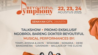 Tompi, Dere hingga Banda Neira Bersiap untuk Beyoutiful Symphony Festival 2025 Tompi, Dere hingga Banda Neira Bersiap untuk Beyoutiful Symphony Festival 2025