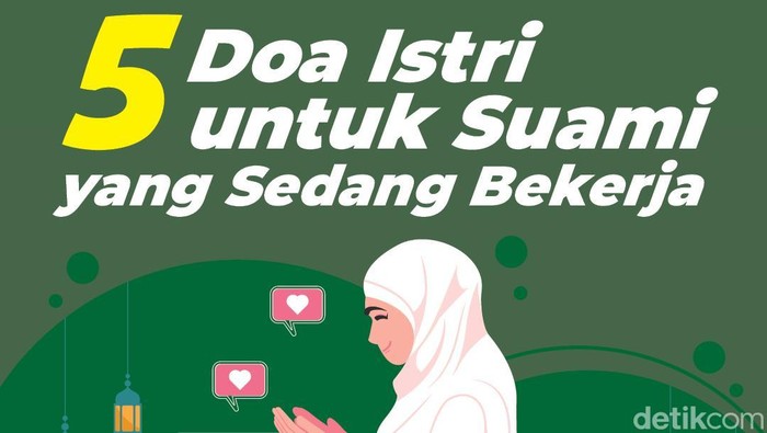 Infografis doa istri untuk suami yang sedang bekerja