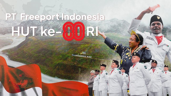Kemeriahan HUT ke-80 RI di Tembagapura