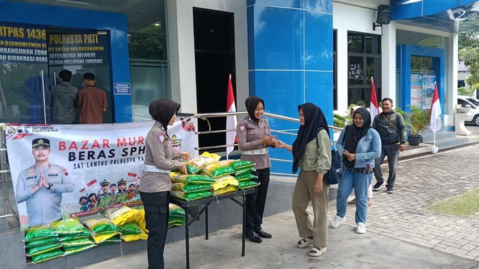 Gerakan GPM di Satlantas Polres Pati, Jumat (22/8/2025).