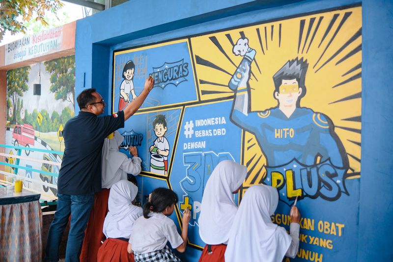 Godrej Ajak 20.000 Siswa SD Edukasi Pencegahan DBD.