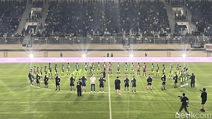 Launching tim PSS Sleman jelang Championship 2025/2026 di Stadion Maguwoharjo, Sleman, Jumat (22/8/2025).