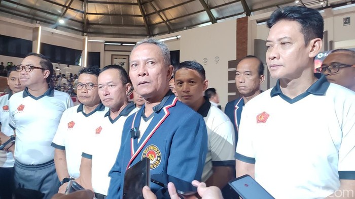 Pembukaan Kejuaraan Taekwondo di GOR Yudomo, Kesatrian Prajaraksaka Kepaon, Denpasar, Bali Jumat (22/8/2025).