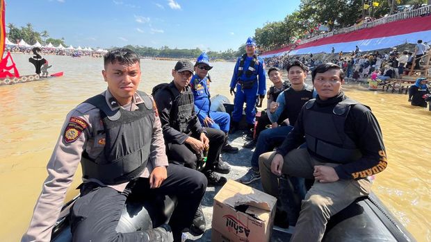 Tim RAGA Polres Kuansing patroli mobile demi kelancaran Pacu Jalur