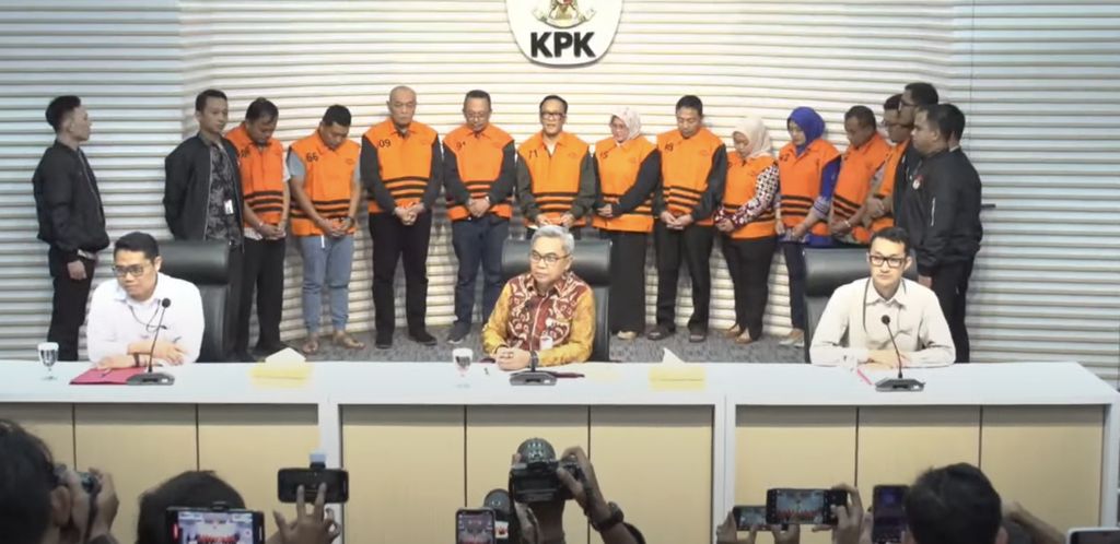 Wamenaker Immanuel Ebenezer ditetapkan tersangka oleh KPK. (YouTube/KPK)