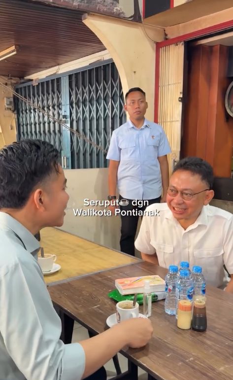 Gibran kulineran di Pontianak