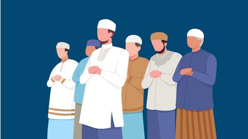 Ilustrasi sholat berjamaah