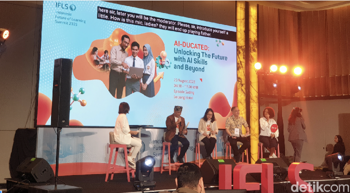 Indonesia Future of Learning Summit (IFLS) 2025 di Hotel Episode, Gading Serpong, Sabtu (23/8/2025).