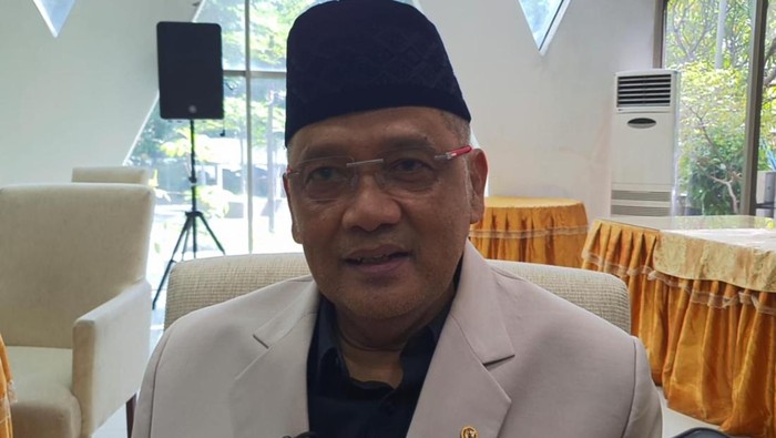 Kepala BP Haji, Mochamad Irfan Yusuf alias Gus Irfan saat ditemui di Kantor Kemenag Thamrin, Jakarta Pusat, Sabtu (23/8/2025).