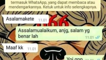 Dari salam memang bikin cringe... Foto: X.com