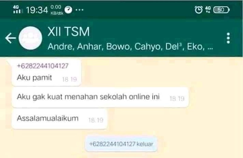 Kumpulan chat cringe lucu